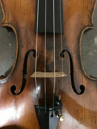 Very Old Vintage Violin,  Labelled Matthaus Ignatius Brandstaetter 1822 2