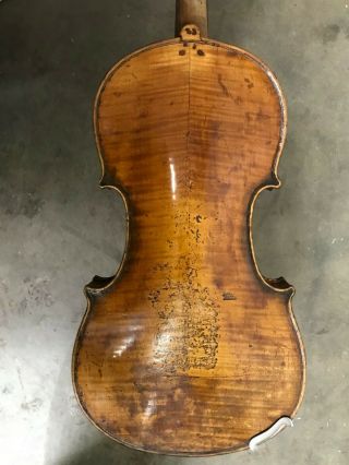 Very Old Vintage Violin,  Labelled Matthaus Ignatius Brandstaetter 1822 3
