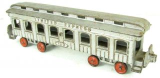 Ives Antique Cast Iron Train Limited Express Car