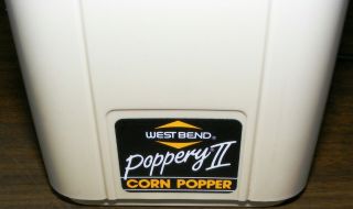 Vintage Nib West Bend Hot Air Corn Popper Poppery Ii 82102 Usa Made - Nut Roaster