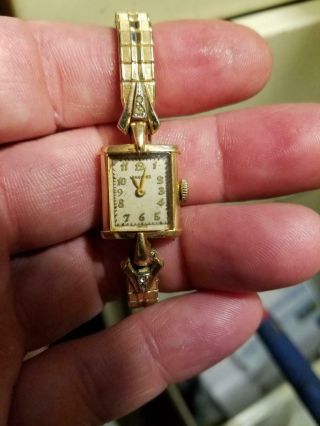 Vintage 14k Gold 17 Jewel Longines Watch