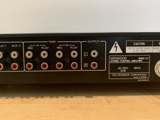VINTAGE KENWOOD BASIC C2 Preamp Preamplifier w/MM&MC Phono Section - 9