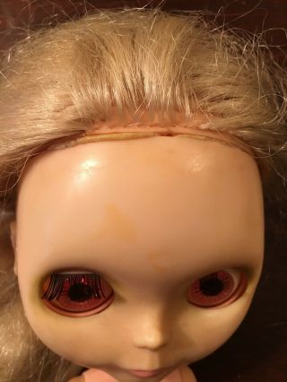 Vintage Rare Kenner 1972 Blythe Doll 4 Color Changing Eyes,  Blond,  6 lines 3