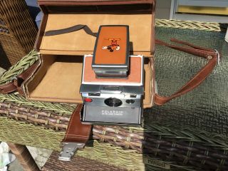 Vintage Polaroid Sx - 70 Land Camera W/ Case & Flashbulbs