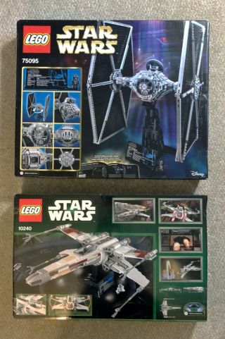 [rare] Lego Star Wars Red Five X - Wing Starfighter & Tie Fighter (10240 & 75095)