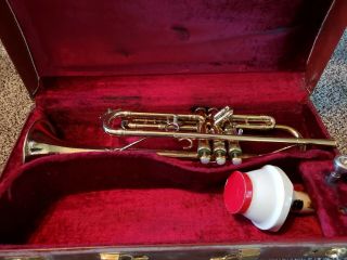 Vintage F.  E.  Olds Mendez Trumpet