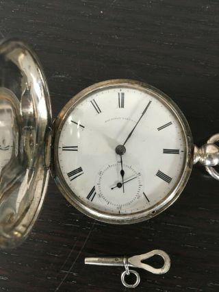 American Watch Company 18s 7j G - Wm Ellery,  M - 1857 Kw,  Ks Hunter P.  W.  1865