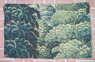 A Great Antique Verdure Tapestry Fragment