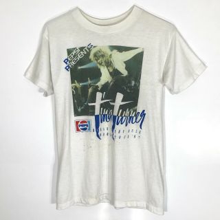 Vintage Tina Turner 1987 Tour Concert T - Shirt Rare White Womens Size Medium
