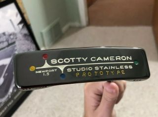 Rare Scotty Cameron Studio Stainless Prototype Newport 1.  5 All 3