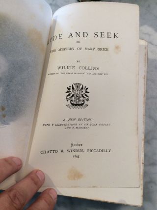 Set Of Vintage Wilkie Collins Books Chatto & Windus 7