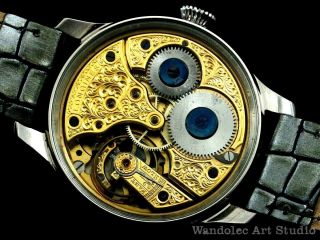 LONGINES Vintage Men ' s Wrist Watch Skeleton Noble Design Mens Wristwatch Swiss 7