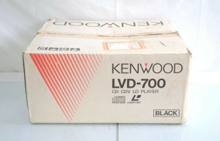Kenwood Lvd - 700 Laserdisc Ld Cd Cdv Player Vintage Rare 1990 