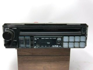 Vintage ALPINE 7900 Car Stereo CD Player AM/FM Tuner As Parts 7909 ERA 1986 3