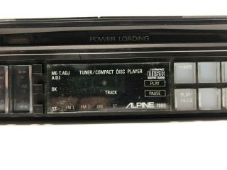 Vintage ALPINE 7900 Car Stereo CD Player AM/FM Tuner As Parts 7909 ERA 1986 4