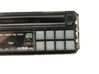 Vintage ALPINE 7900 Car Stereo CD Player AM/FM Tuner As Parts 7909 ERA 1986 5