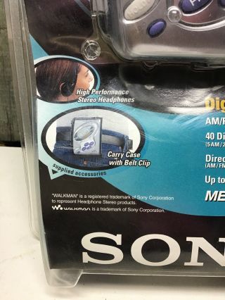VTG Sony Walkman WM - FX 281 cassette player digital tuning TV/Weather 3