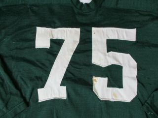 VINTAGE Sand Knit Football Jersey Adult Extra Large Green Yellow Packers 50s 60s 3