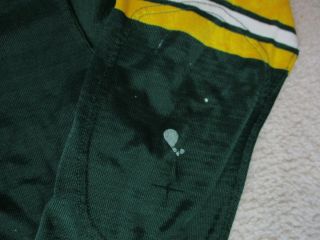 VINTAGE Sand Knit Football Jersey Adult Extra Large Green Yellow Packers 50s 60s 5
