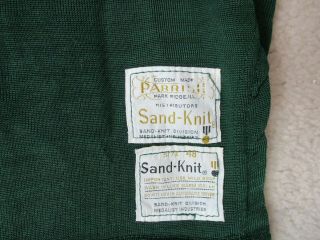 VINTAGE Sand Knit Football Jersey Adult Extra Large Green Yellow Packers 50s 60s 7