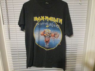Vintage 1988 Iron Maiden Can I Play With Madness Vtg 80’s Tee T - Shirt