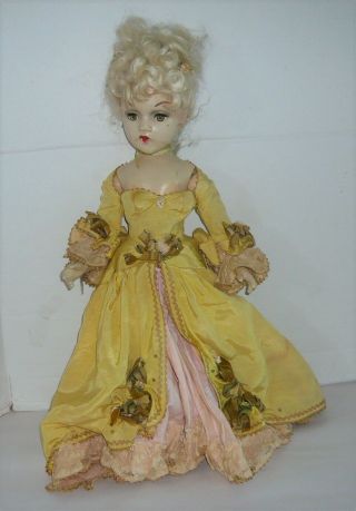 21 " Vintage Madame Alexander Composition Marie Antoinette Doll