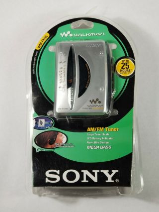 Vtg Sony Walkman Wm - Fx195 Am/fm Stereo Cassette Player W/ Belt Clip