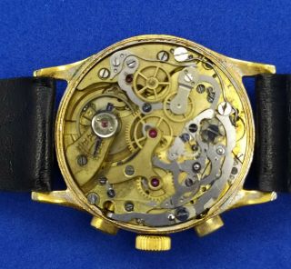 Rare Vintage Heuer Chronograph Landeron 13 Men Swiss Watch 1901 - 1949 10