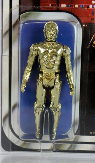1978 Vintage Star Wars Carded 12 Back - C C - 3PO Action Figure // AFA 80,  NM - NR 2