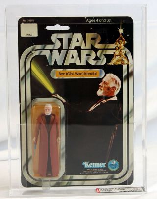 1978 Vintage Star Wars 12 Back - C Ben (obi - Wan) Kenobi (white Hair) // Afa 75 Nr