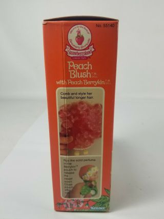 Very Rare Strawberry Shortcake Peach Blush Berrykin Doll Vintage Kenner 8