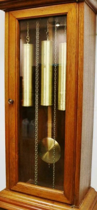 Vintage Kieninger 3 Weight Musical Westminster Chime Longcase Grandfather Clock 7
