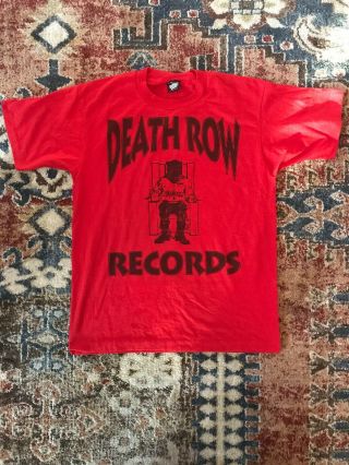 Vtg 90’s Death Row Records Rap Tee Shirt L Tupac 2pac Snoop Dogg Wu Tang Biggie