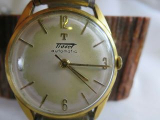 Vintage Tissot Bumper Automatic Mens Wristwatch Runs RP8 2