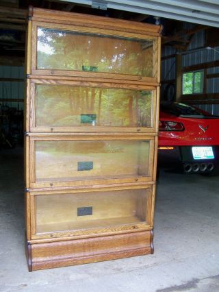 Antique Oak Barrister Bookcase Macey 2