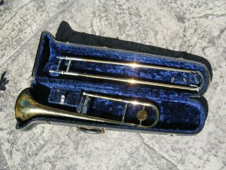 Vintage 1952 C.  G.  Conn Model 6h Trombone Professional