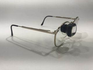 Vintage Designs For Vision Inc Loupe Surgical Telescope Glasses Gold Tone
