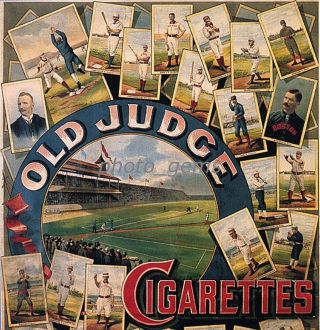 - RARE 1888 Goodwin & Co.  Old Judge Cigarettes Poster Cut - Outs 17/28 10