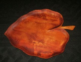 Hawaii Large Vintage Signed Blair Hawaiian Koa Wood Tray Platter 21 " X 15 3/4 "