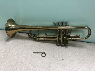 Rare K Modified Henri Selmer Paris Depose Trumpet 23314 Made In France See