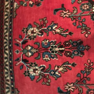 Vintage 9X12 Wool Hand - Knotted Red Tribal Area Rug 10