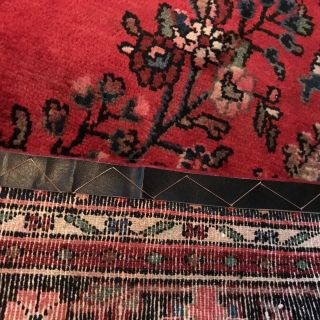 Vintage 9X12 Wool Hand - Knotted Red Tribal Area Rug 3