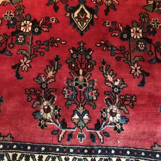 Vintage 9X12 Wool Hand - Knotted Red Tribal Area Rug 7
