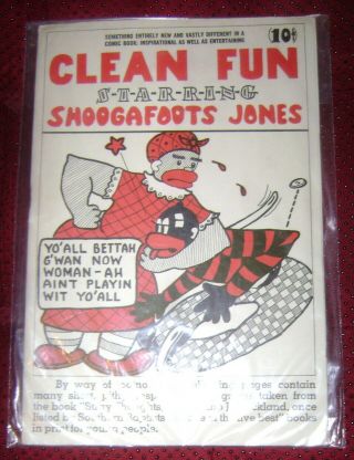 Fun Starring Shoogafoots Jones Rare Vintage Comic Book 1st Issue 1944