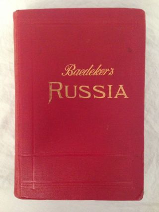 Karl Baedeker - Russia - First And Only English Edition 1914,  Rare,  Folding Maps