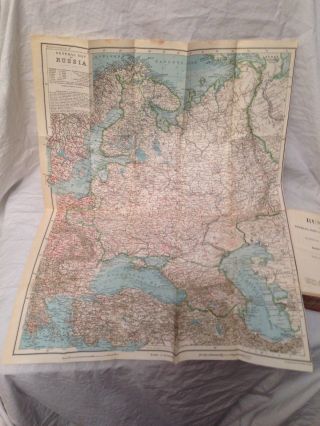 Karl Baedeker - RUSSIA - First and Only English Edition 1914,  RARE,  Folding Maps 2