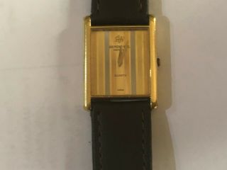 Vintage Swiss Ladies 18k Gold Plated Quartz Watch " Raymond Weil " Geneve