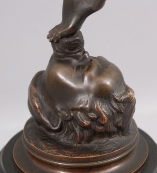 Antique 19thC Victorian Grand Tour Bronze Sculpture,  Neoclassical Nude Mercury 4