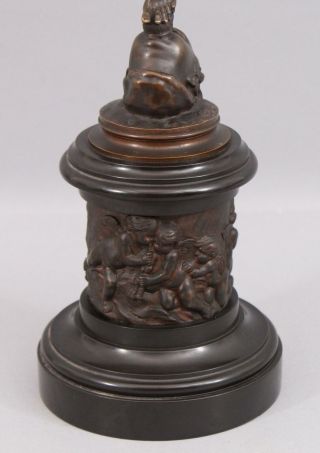 Antique 19thC Victorian Grand Tour Bronze Sculpture,  Neoclassical Nude Mercury 5