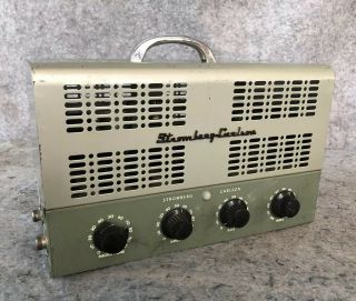 Vintage Stromberg Carlson Au - 58 Amplifier Tube Amp Power Cable Cut Complete